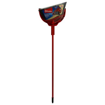 O-Cedar Large Angle Broom Power Corner With Dust Pan
