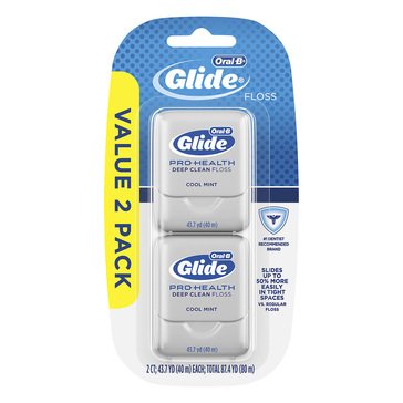 Oral-B Glide Deep Comfort Clean 2-Pack Mint Floss
