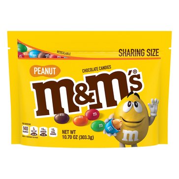 M&M's Peanut Chocolate Candies, 10.7oz