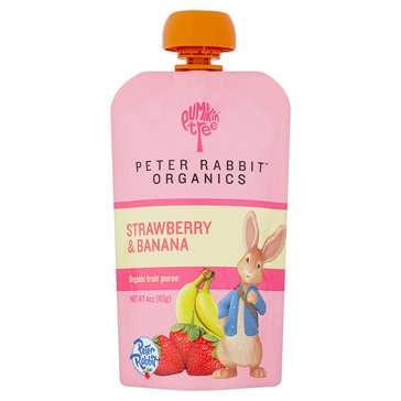 Peter Rabbit Organics Strawberry and Banana Baby Food, 4oz