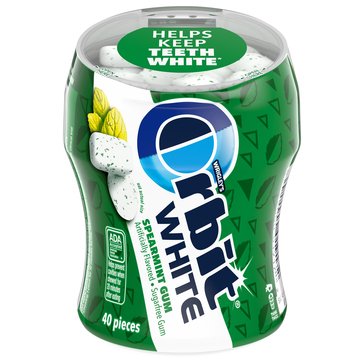 Orbit White Spearmint Gum, 40-Piece