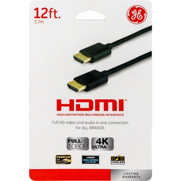 GE HDMI Cable Gold Basic 12ft