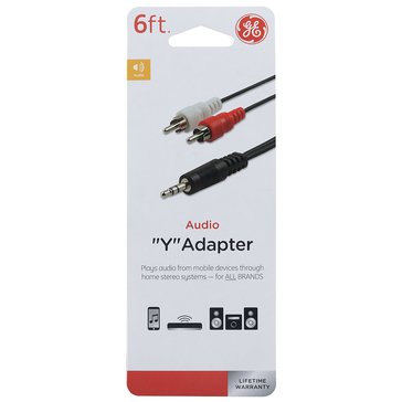 GE Basic Audio Y Adapter 6ft