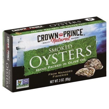 Crown Prince Smoked Oysters In Olive Oil, 3oz