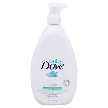 Dove Fragrance Free Sensitive Moisture Baby  Lotion 20 oz