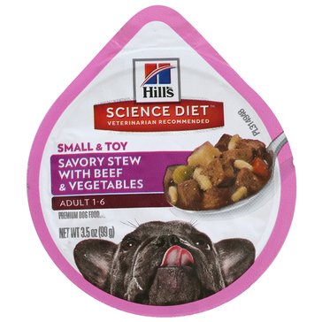 Hill's Science Diet Canine Savory Stew Beef & Vegetable Dog Food, 3.5 oz