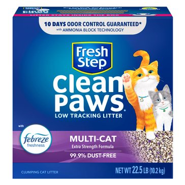 Fresh Step Clean Paws With Febreze Mulit Cat 22.5lb