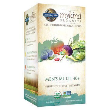 My Kind Organics Men's 40+ Vegan Multi-Vitamin Tablets, 60-count