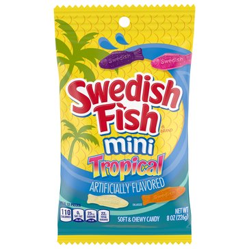 Swedish Fish Mini Tropical Candy, 8oz