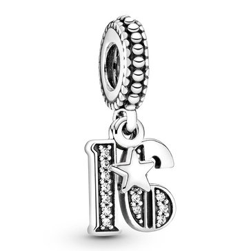 Pandora 16 Years of Love Dangle Charm
