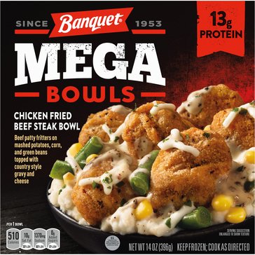 Banquet Mega Chicken Fried Steak Bowl, 14oz