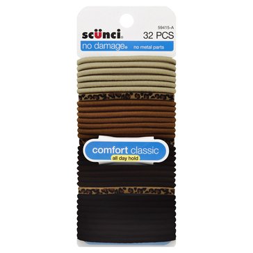 Conair Scunci 32-Pk N/D Elastics Print