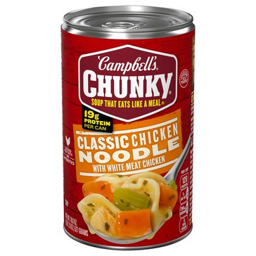 Campbell's Chunky Classic Chicken Noodle Soup, 18.6 oz