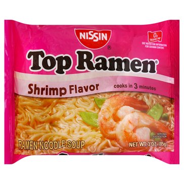 Top Ramen Shrimp Ramen Noodle Soup