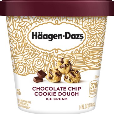 Haagen-Dazs Chocolate Chip Cookie Dough Ice Cream, 14oz