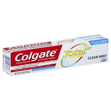 Colgate Total Clean Mint Toothpaste, 4.8oz
