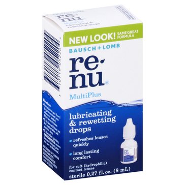 Bausch + Lomb Renu Multi Plus Rewetting Drops, 8ml