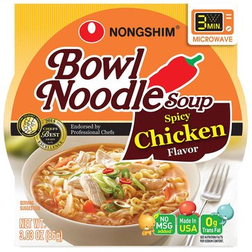 Nongshim Spicy Chicken Noodle Soup Bowl