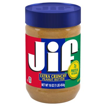 Jif Extra Crunchy Peanut Butter, 16oz