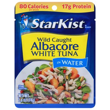 StarKist Wild Caught Albacore White Tuna Pouch, 2.6oz
