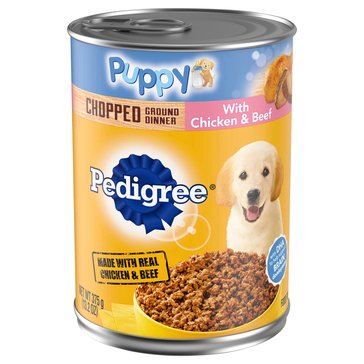 Pedigree Puppy Chicken & Beef Dog Food, 13.2 oz