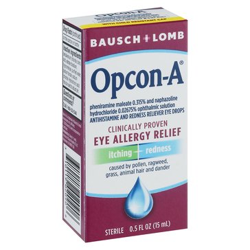 Bausch + Lomb Opcon-A Eye Allergy Relief, 0.5oz