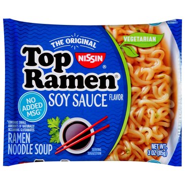 Nissin Soy Sauce Top Ramen, 3oz