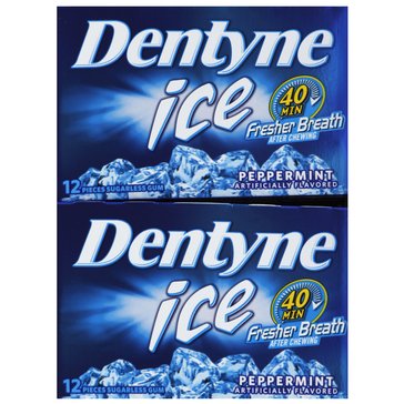 Dentyne Ice Split 2 Fit Peppermint Gum, 16-Piece