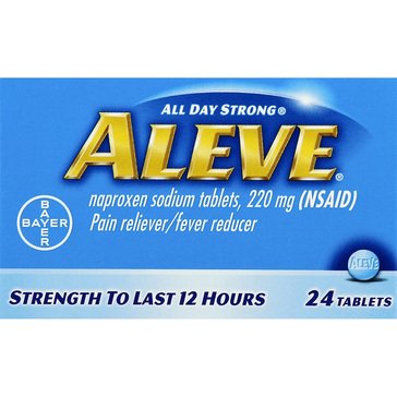 Aleve Pain Relief and Fever Reducer Tablets, 24-count