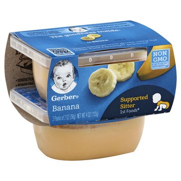 Gerber First Foods Banana 2-Pack Baby Food 