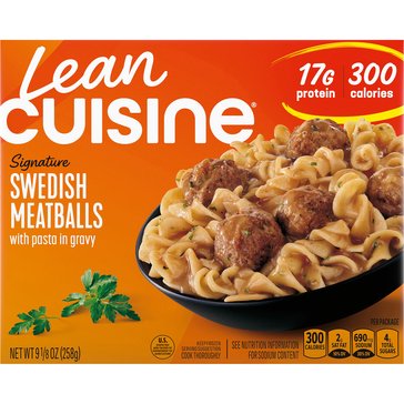 Lean Cruisine Swedish Meatballs with Pasta, 9.125oz