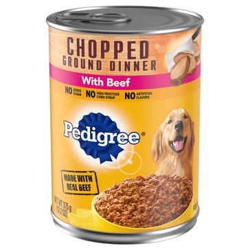 Pedigree Chopped Beef Dog Food, 13.2 oz
