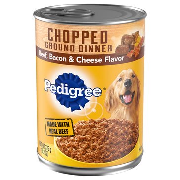 Pedigree Chnky Beef Bacon & Cheese Dog Food, 13.2 oz