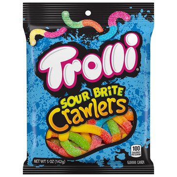 Trolli Sour Brite Crawlers Gummi Candy, 5oz