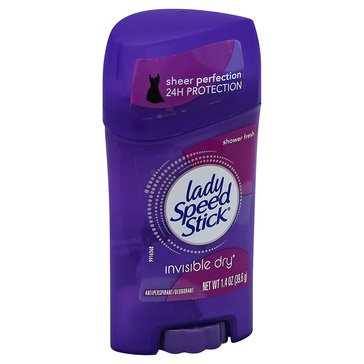 Speed Stick Lady Invisible Dry Shower Fresh Deodorant 1.4oz