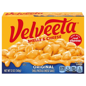 Velveeta Original Shells and Cheese, 12oz