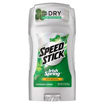 Speed Stick Irish Spring Antiperspirant Original 2.7oz