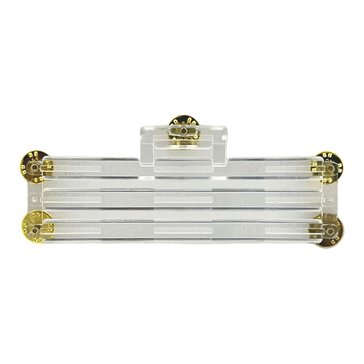 10 Ribbon Mounting Bar Holder Clear PLASTIC No Space