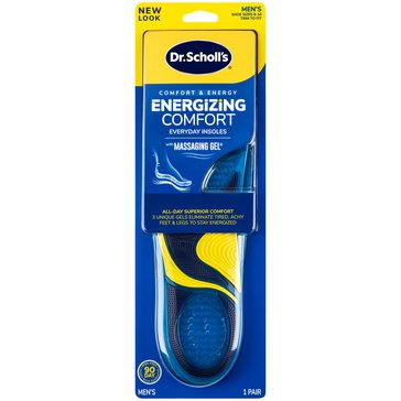 Dr. Scholl's Comfort and Energy Massaging Gel Advanced Insoles for Men