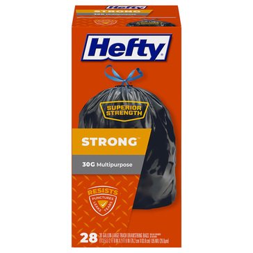 Hefty Multipurpose Strong Trash Bags, 30-Gallon