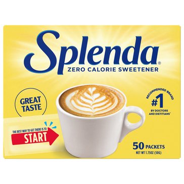 Splenda No Calorie Sweetener Packets, 50-Count