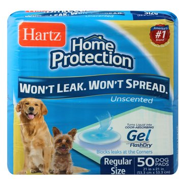 Hartz Home Protection Dog Pads, 50 count
