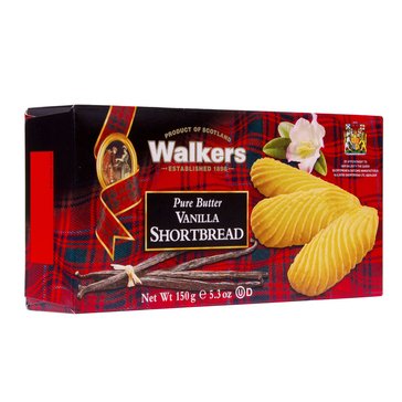 Walkers Holiday Pure Butter Vanilla Shortbread Cookies, 5.3oz