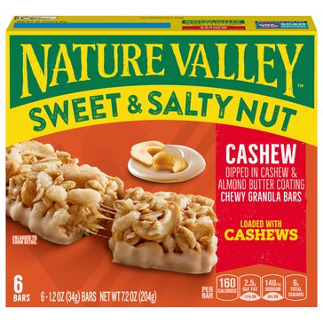 Nature Valley Sweet And Salty Cashew Granola Bar,  6-Count