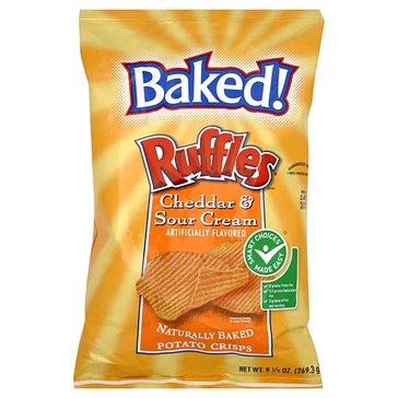 Ruffles Baked Cheddar & Sour Cream Potato Chips, 6.25oz