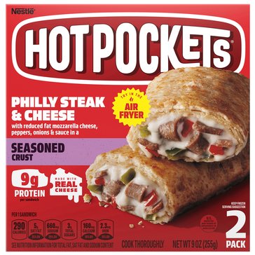 Hot Pockets Skinny Box Philly Steak & Cheese Sandwich, 2-Count 