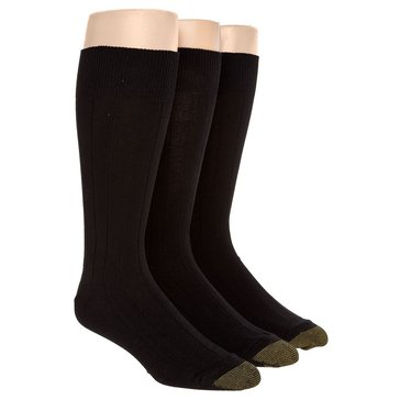 Gold Toe Men's Hampton Pima Cotton Crew Socks, 3 Pack