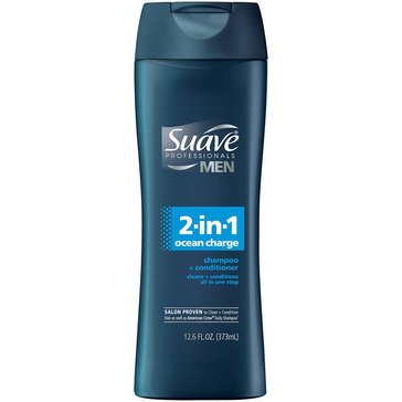 Suave Professionals Men Ocean Charge 2-in-1 Shampoo and Conditioner 12.6oz