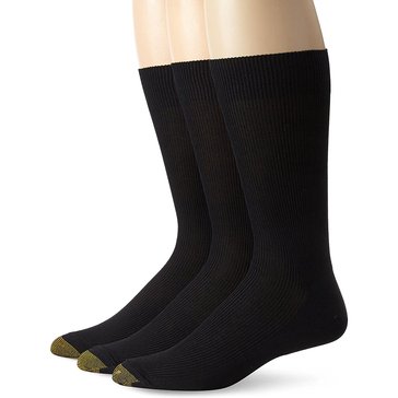 Gold Toe Cotton Metropolitan Crew Socks, 3-Pack