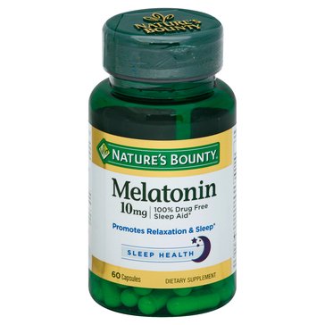 Nature's Bounty Melatonin 10mg Capsules, 60-count